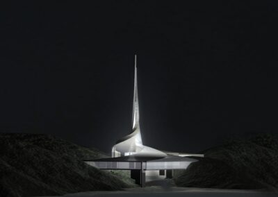 Projekt pomnika-muzeum ofiar tsunami.Tajlandia